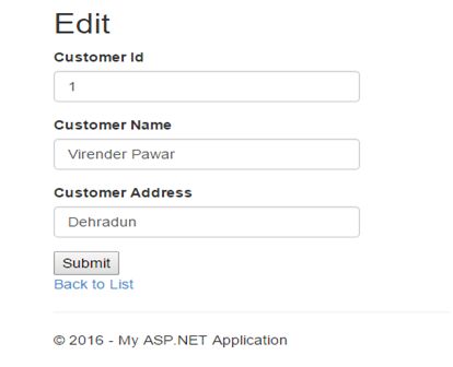 Information of the Customer 